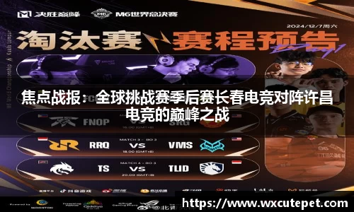 焦点战报：全球挑战赛季后赛长春电竞对阵许昌电竞的巅峰之战